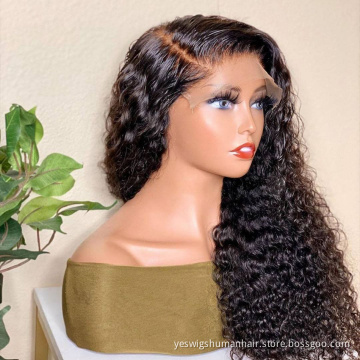 Cheap Wholesale Lace Closure Wig Vendor Raw Brazilian Afro Kinky Curly Virgin Human Hair Hd Full Lace Front Wig For Black Women